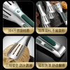 Wholesale of new stainless steel food tongs, Korean barbecue tongs, commercial barbecue tongs, kitchen three-line steak food tongs details Picture